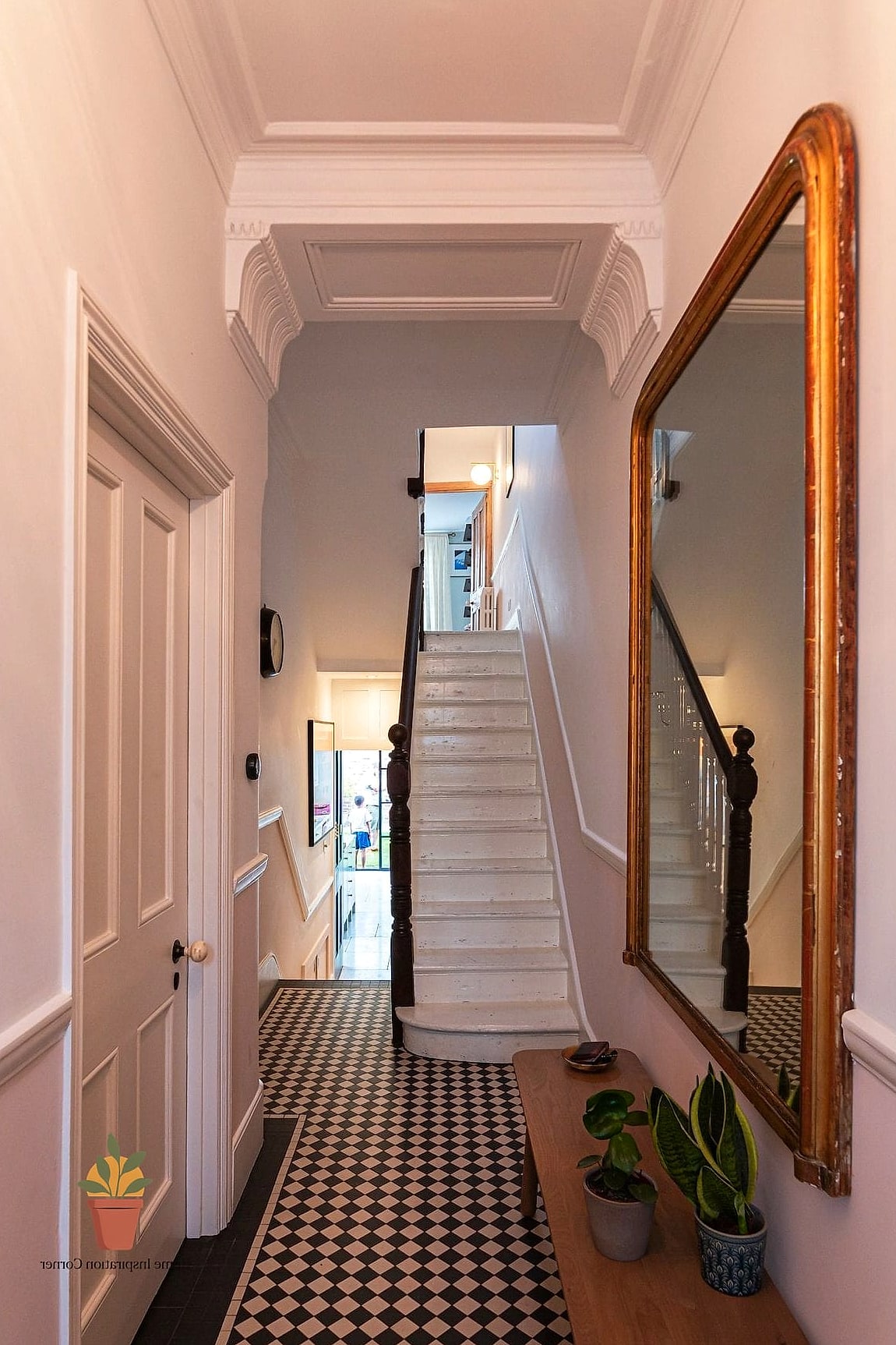 Wallpapered Ceiling or Upper Walls