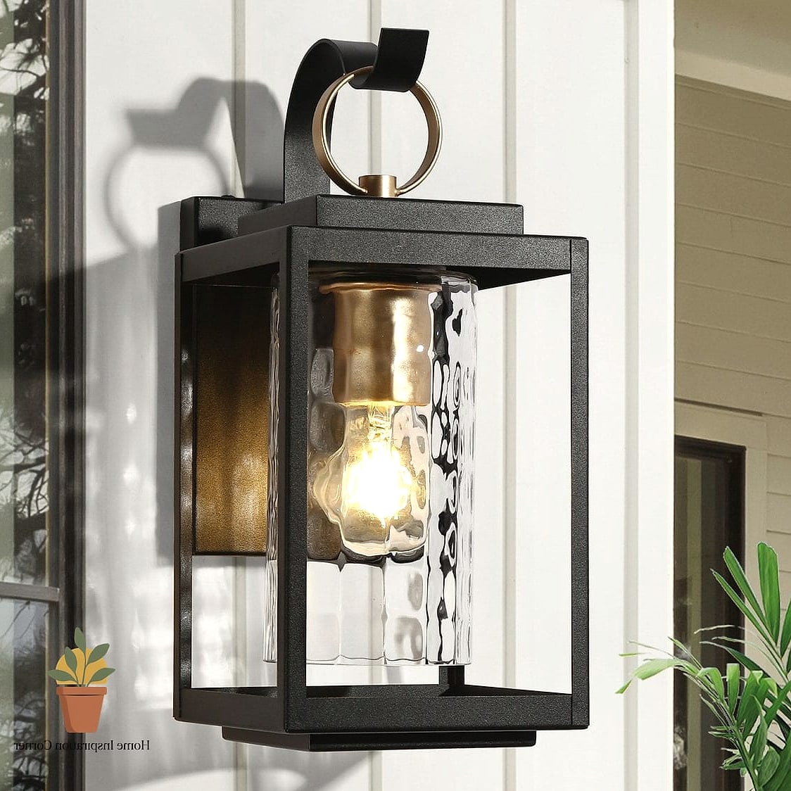 14 Outdoor Patio Lighting Ideas Tips From Top Interior Designers 5 Wall Sconces Flanking a Door or Window