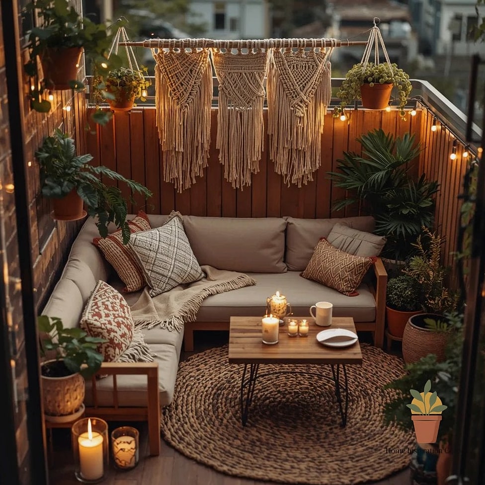 Warm String Lighting Layered With Lanterns
