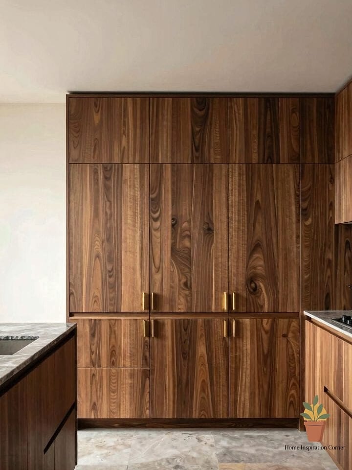 Warm Wood Accents to Soften Hard Surfaces