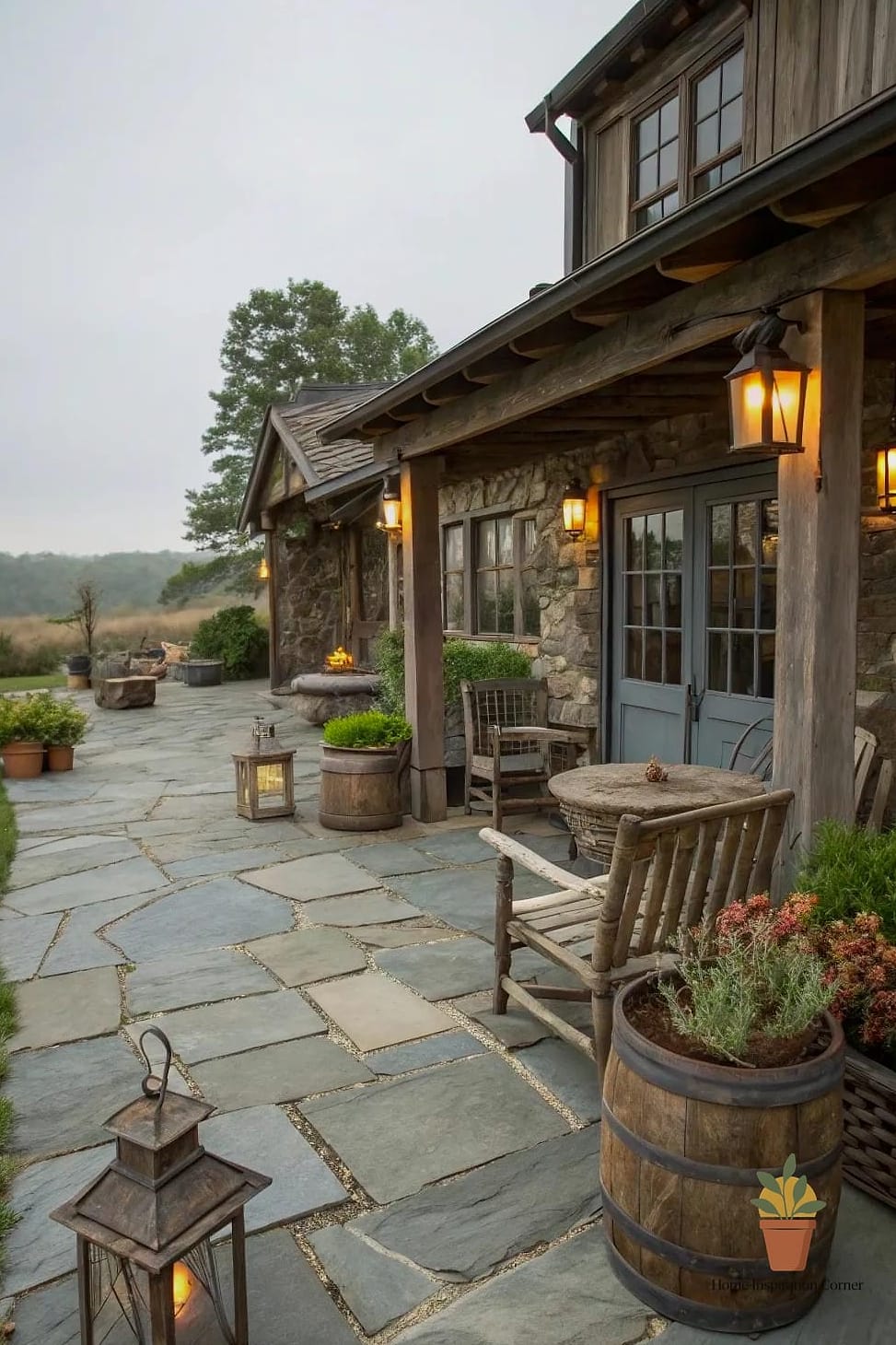 Weathered Bluestone with a Rustic Farmhouse Look
