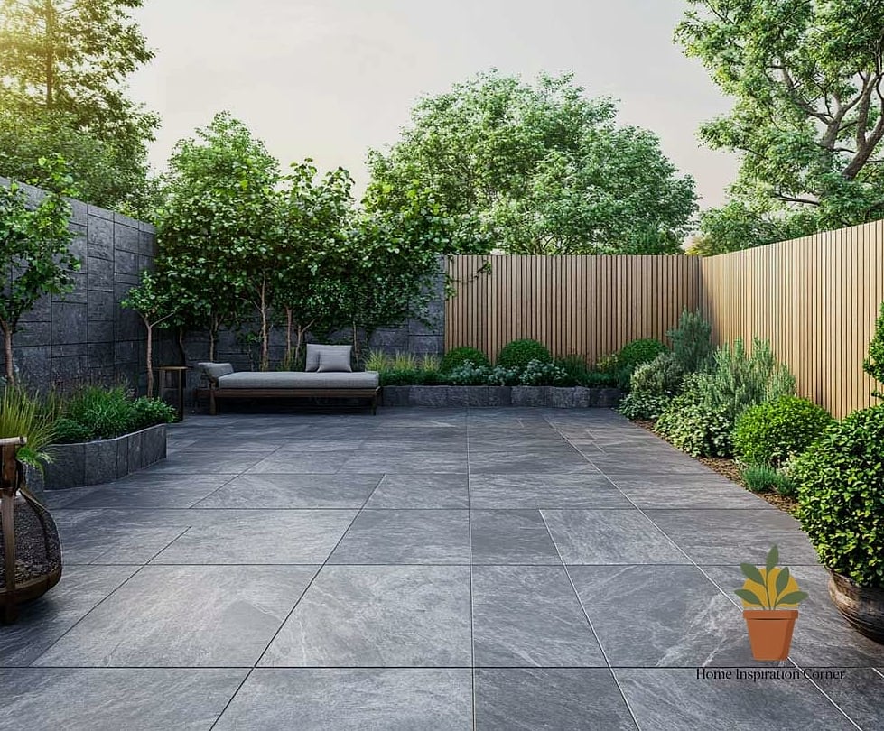 25 Patio Tiles Designs That Maximize Style and Function 13 Weathered Gray Wood-Plank Tile