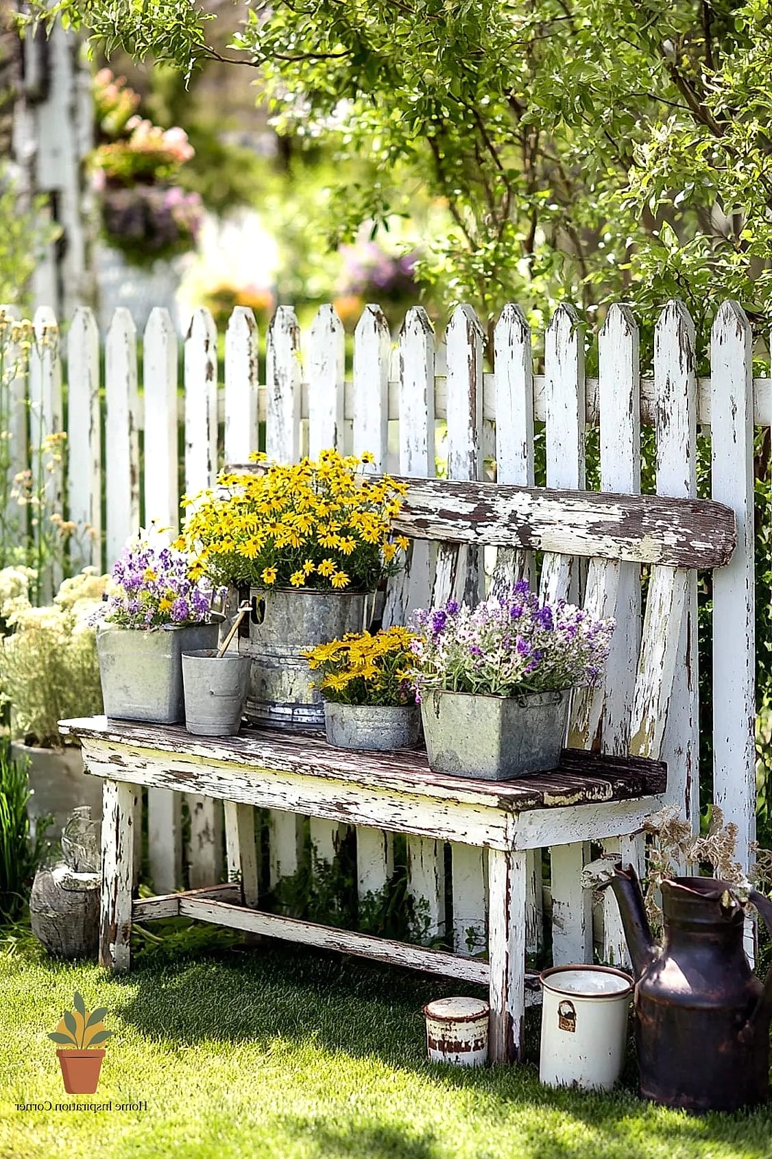 Weathered Wood Crate Shelving