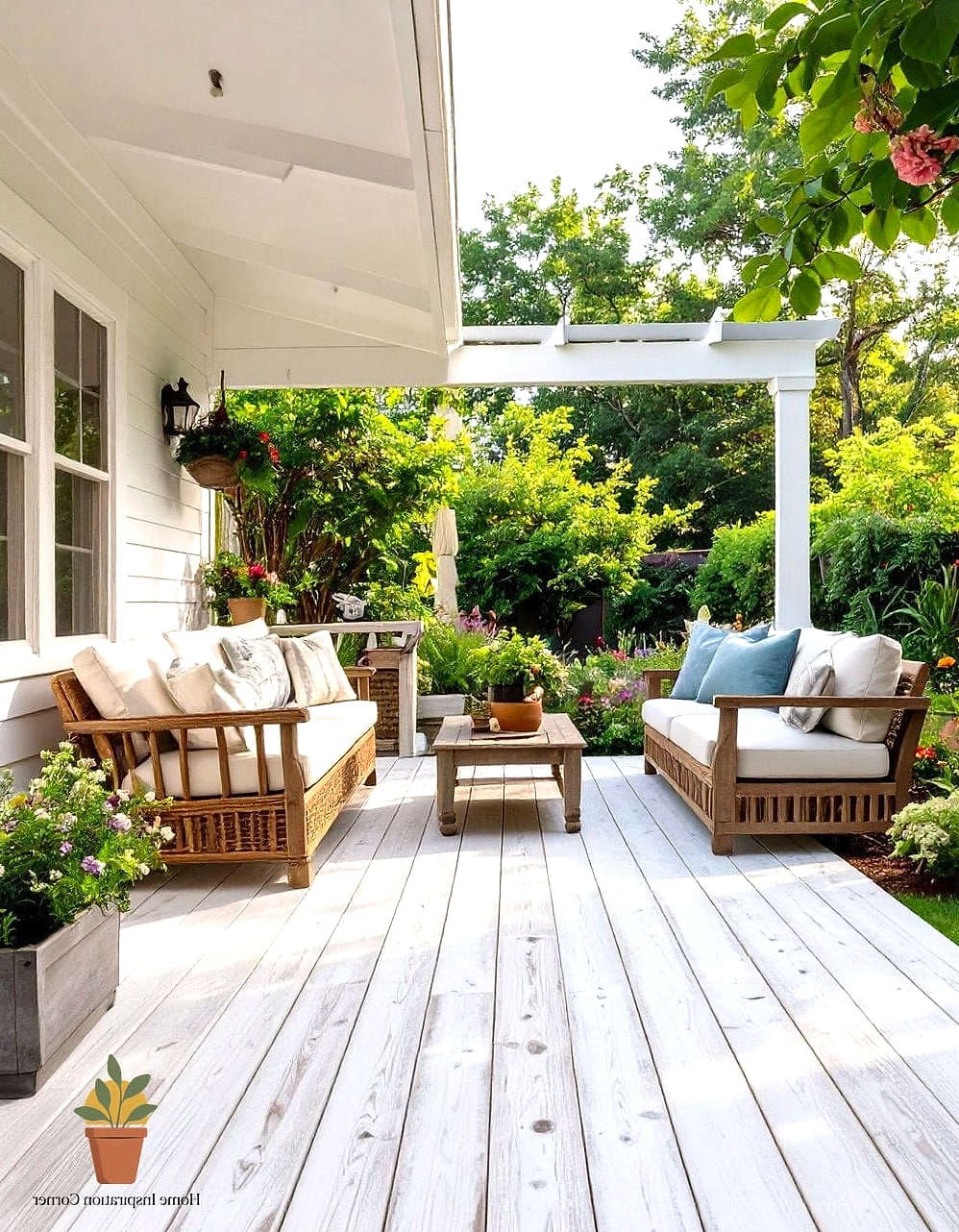 30 Deck Colors Ideas Paint Looks We're Obsessed With This Year 30 Whitewashed Wood