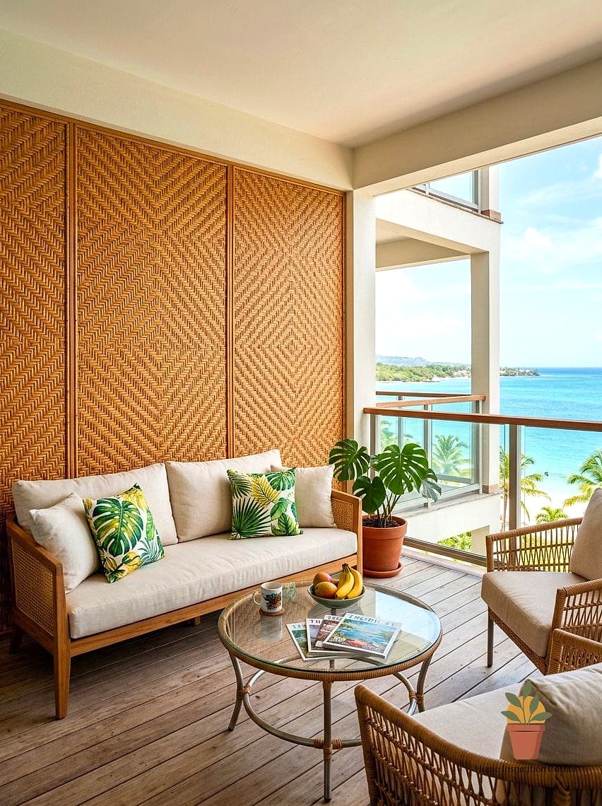 Woven Rattan Room Dividers