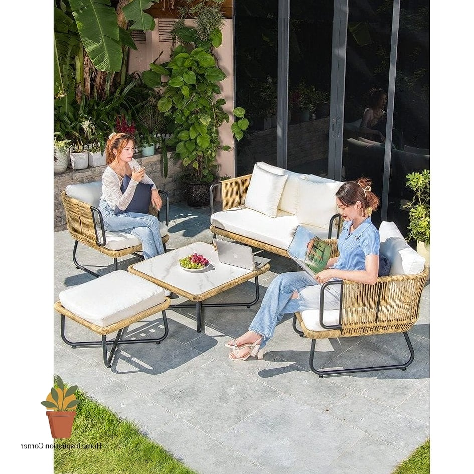 14 Terrace Seating Ideas Ideas Perfect for Every Home Style 11 Woven Rattan Chairs for Natural Texture