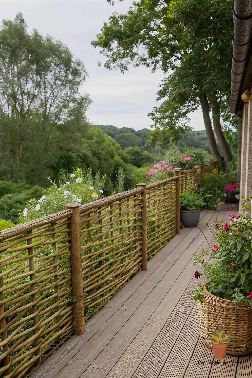 Woven Willow Fence Panels