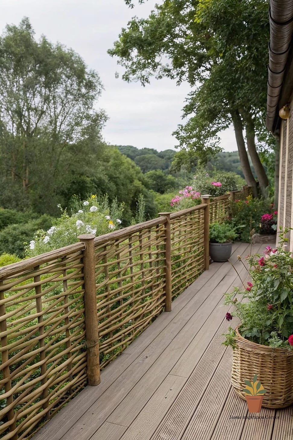 12 Privacy Wall Outdoor Concepts That Are Actually Achievable on a Budget 13 Woven Willow or Wicker Fencing Panels