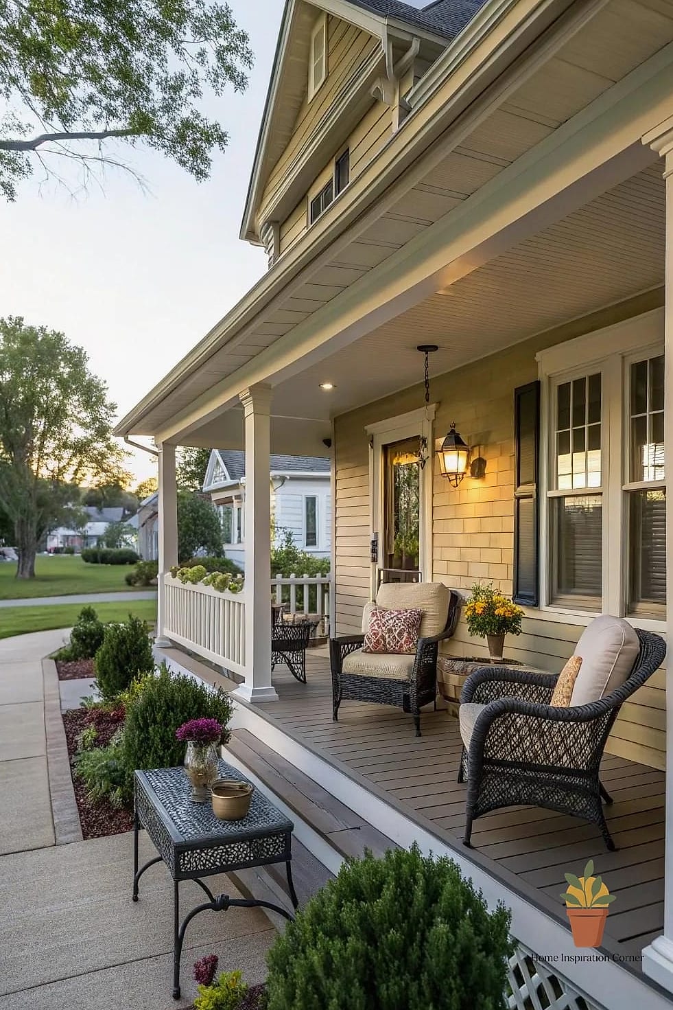 Wraparound Porch-to-Patio Transition