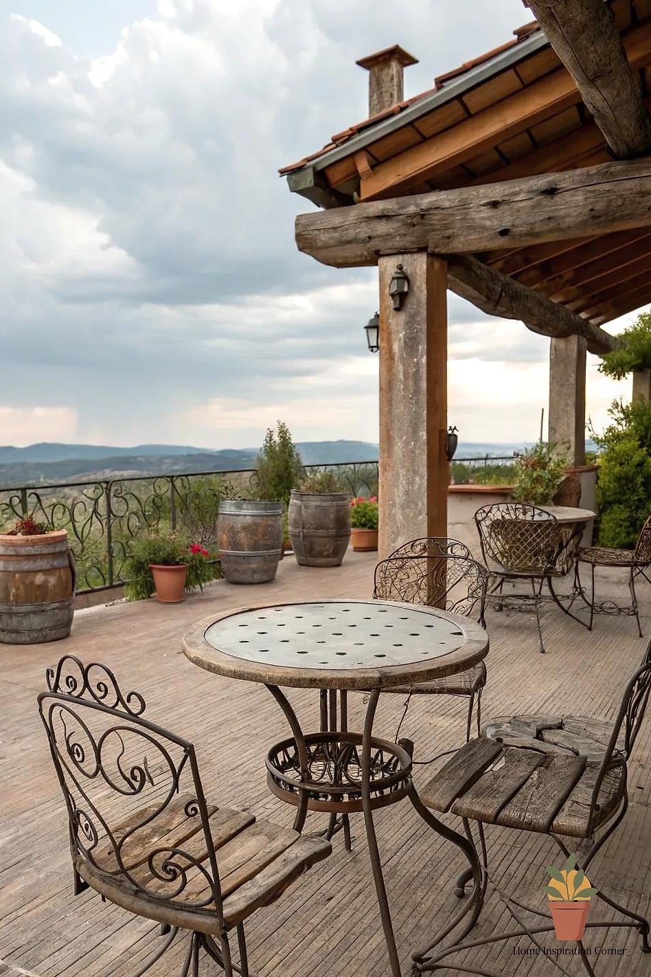Wrought Iron Furniture With Weathered Finishes