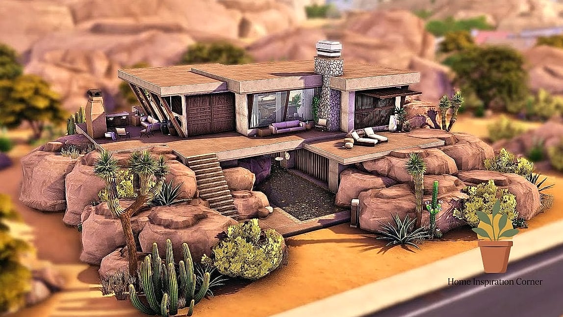 27 Sims 4 Backyard Ideas Designs That Maximize Style and Function 21 Xeriscape Desert Yard